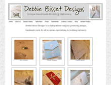 Tablet Screenshot of debbiebissetdesigns.com